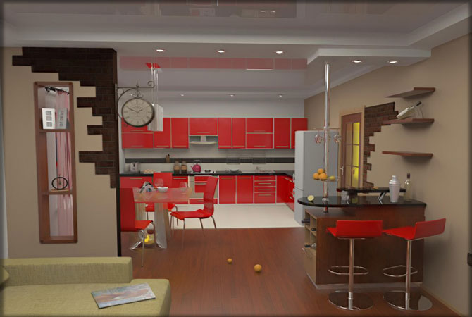 дизайн кухни в квартире фотографии