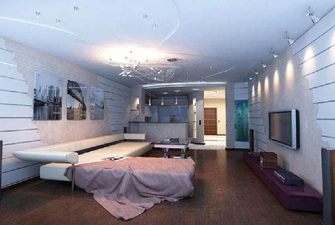галерея дизайна потолков из гипсокартона для квартиры